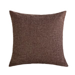 Cushion Cover Linen-Look Crosshatch Concealed Zipper