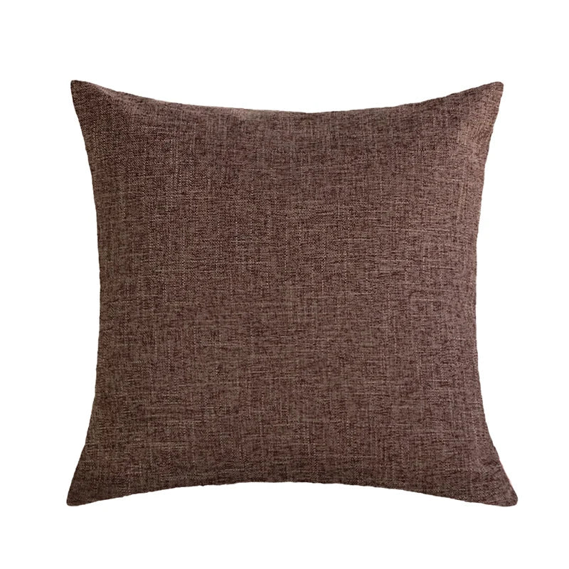 Cushion Cover Linen-Look Crosshatch Concealed Zipper