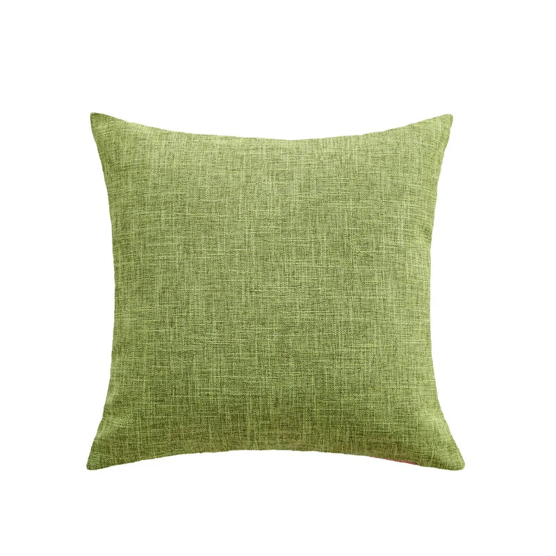 Cushion Cover Linen-Look Crosshatch Concealed Zipper
