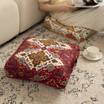 Cushion Cover Oriental Medallion Velvet 17x17 In