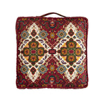Cushion Cover Oriental Medallion Velvet 17x17 In