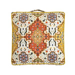 Cushion Cover Oriental Medallion Velvet 17x17 In