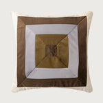 Cushion Cover Pleated Velvet Geometric Concealed Zipper 18x18 Inch