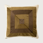 Cushion Cover Pleated Velvet Geometric Concealed Zipper 18x18 Inch
