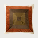 Cushion Cover Pleated Velvet Geometric Concealed Zipper 18x18 Inch