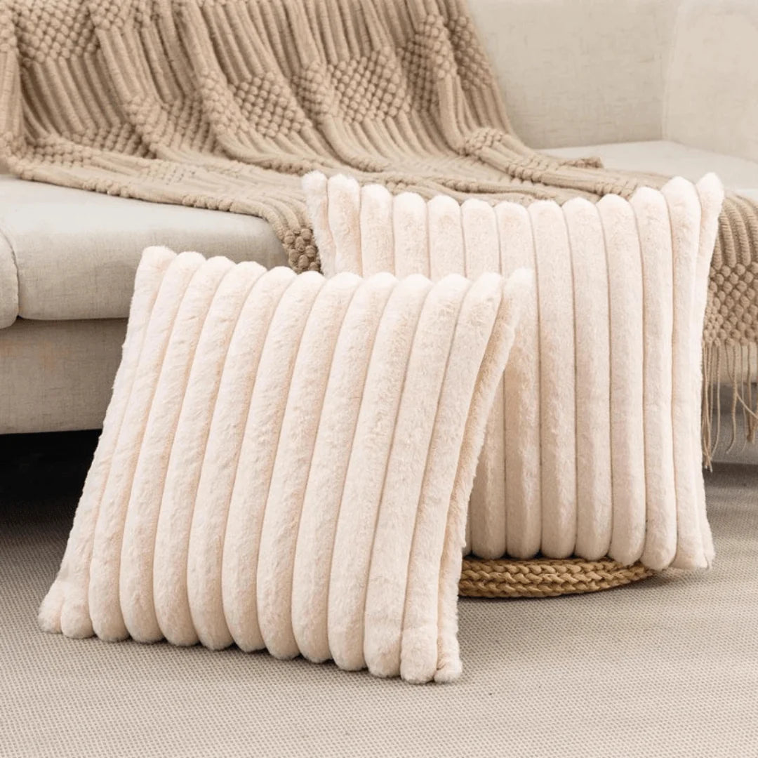 Cushion Cover Plush Soft 17.7 Inch Square