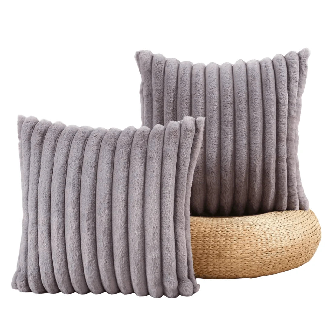 Cushion Cover Plush Soft 17.7 Inch Square