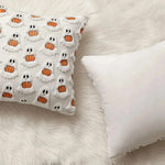 Cushion Cover Pumpkin Pattern Microfiber 18 x 18 Inch