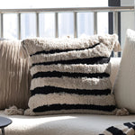 Cushion Cover Quilted Cable Cotton Blend