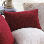 Cushion Cover Quilted Linen-Look Cotton Blend Machine Washable