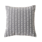 Cushion Cover Raised Geometric Texture Cotton-Linen Blend & Concealed Zipper