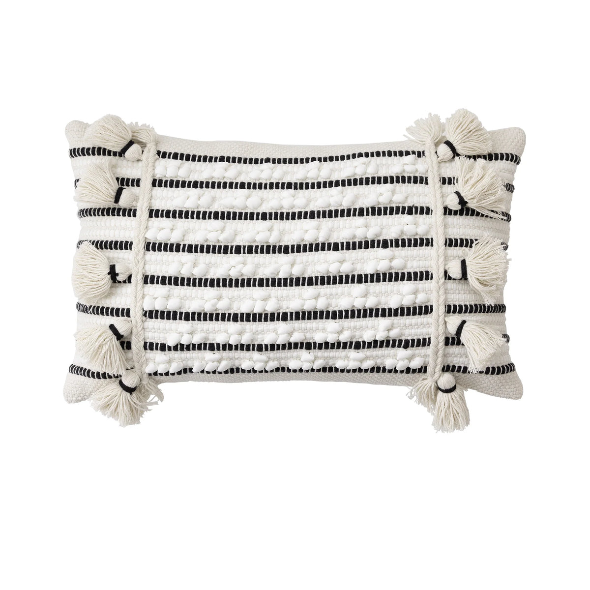 Cushion Cover Removable Handmade Tufted Cotton Blend Tassels