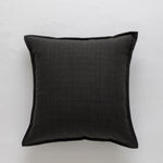 Cushion Cover Slub Linen-Effect Welt Trim Hidden Zip