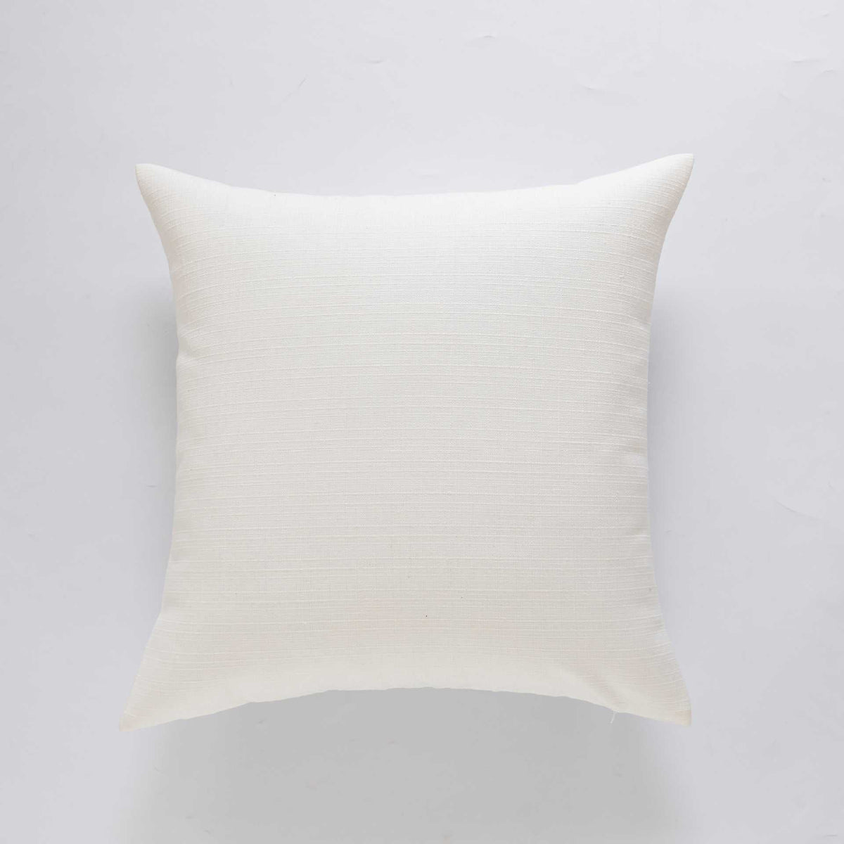 Cushion Cover Slub Linen-Effect Welt Trim Hidden Zip