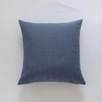 Cushion Cover Slub Linen-Effect Welt Trim Hidden Zip