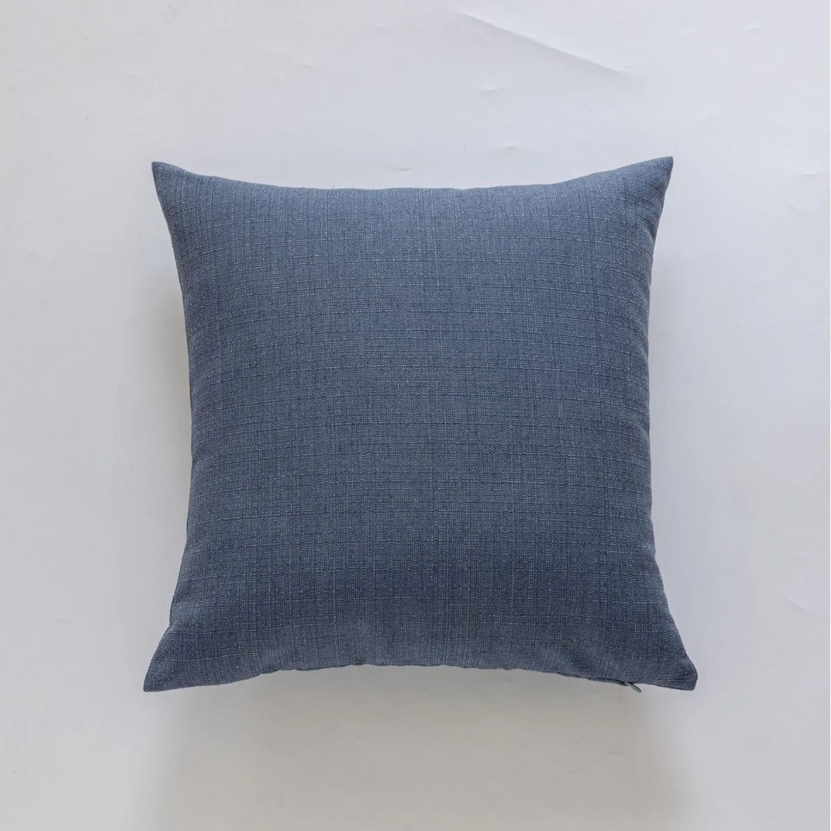 Cushion Cover Slub Linen-Effect Welt Trim Hidden Zip