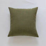 Cushion Cover Slub Linen-Effect Welt Trim Hidden Zip
