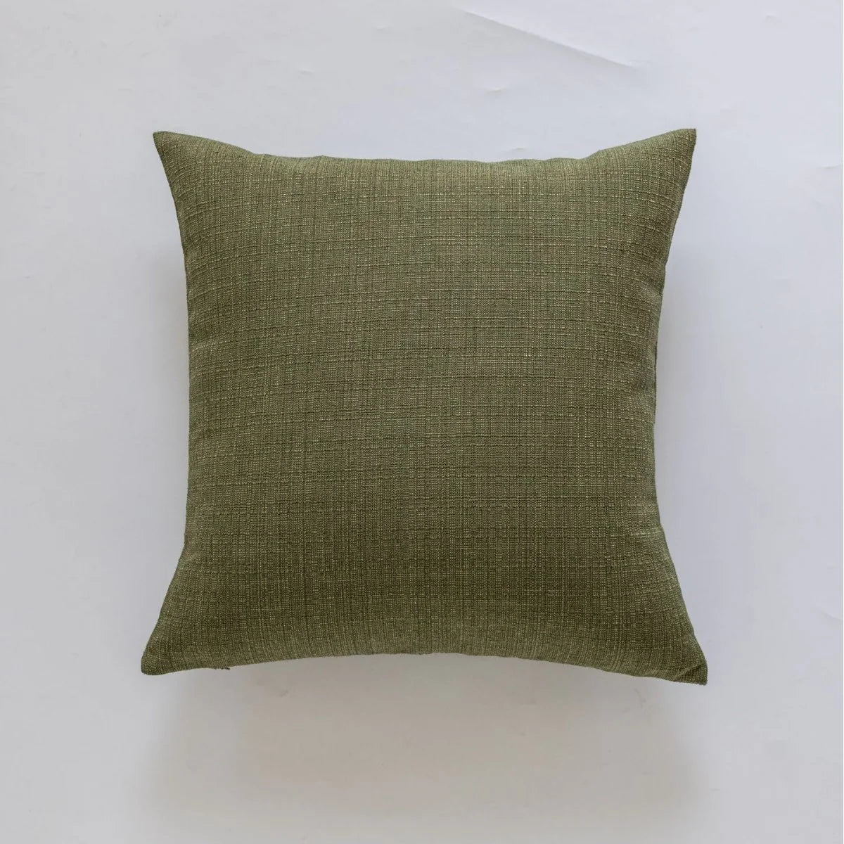 Cushion Cover Slub Linen-Effect Welt Trim Hidden Zip