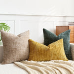 Cushion Cover Soft Chenille Bamboo-Inspired Texture