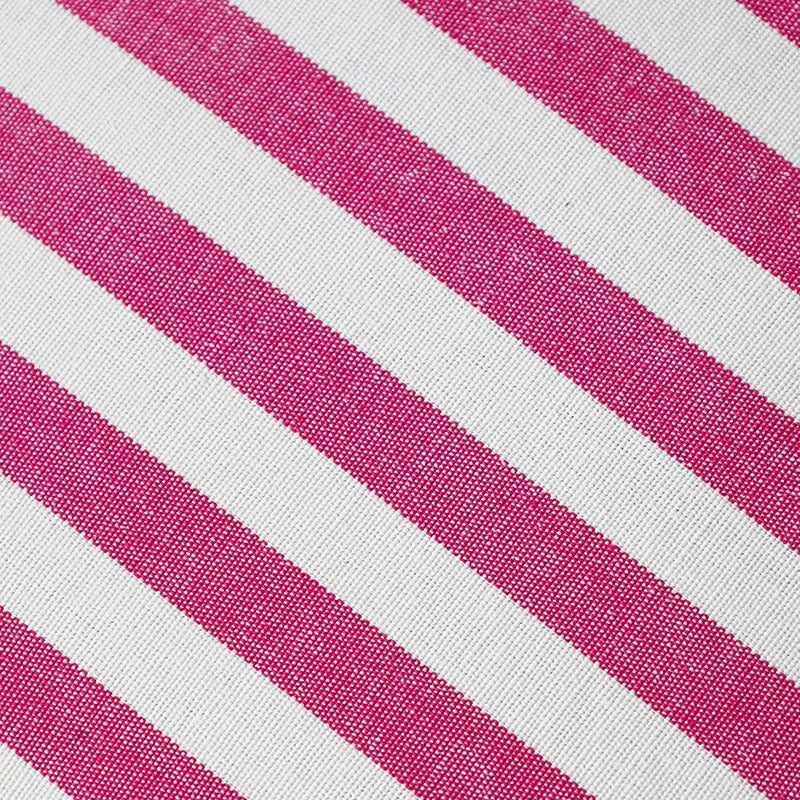 Cushion Cover Striped Cotton Blend Concealed Zipper