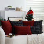 Cushion Cover Tweed Bouclé Concealed Zipper & Machine Washable