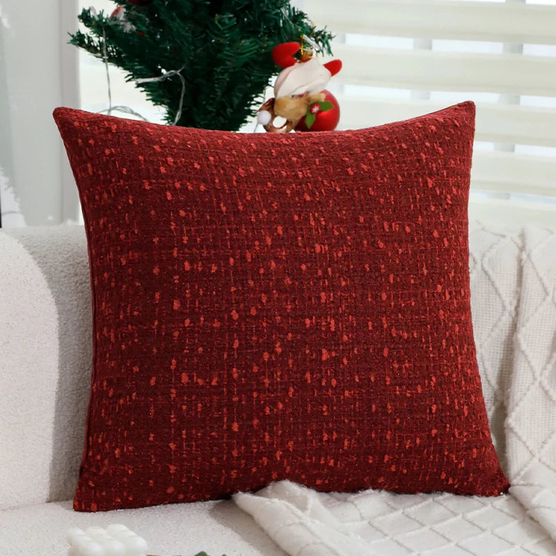 Cushion Cover Tweed Bouclé Concealed Zipper & Machine Washable