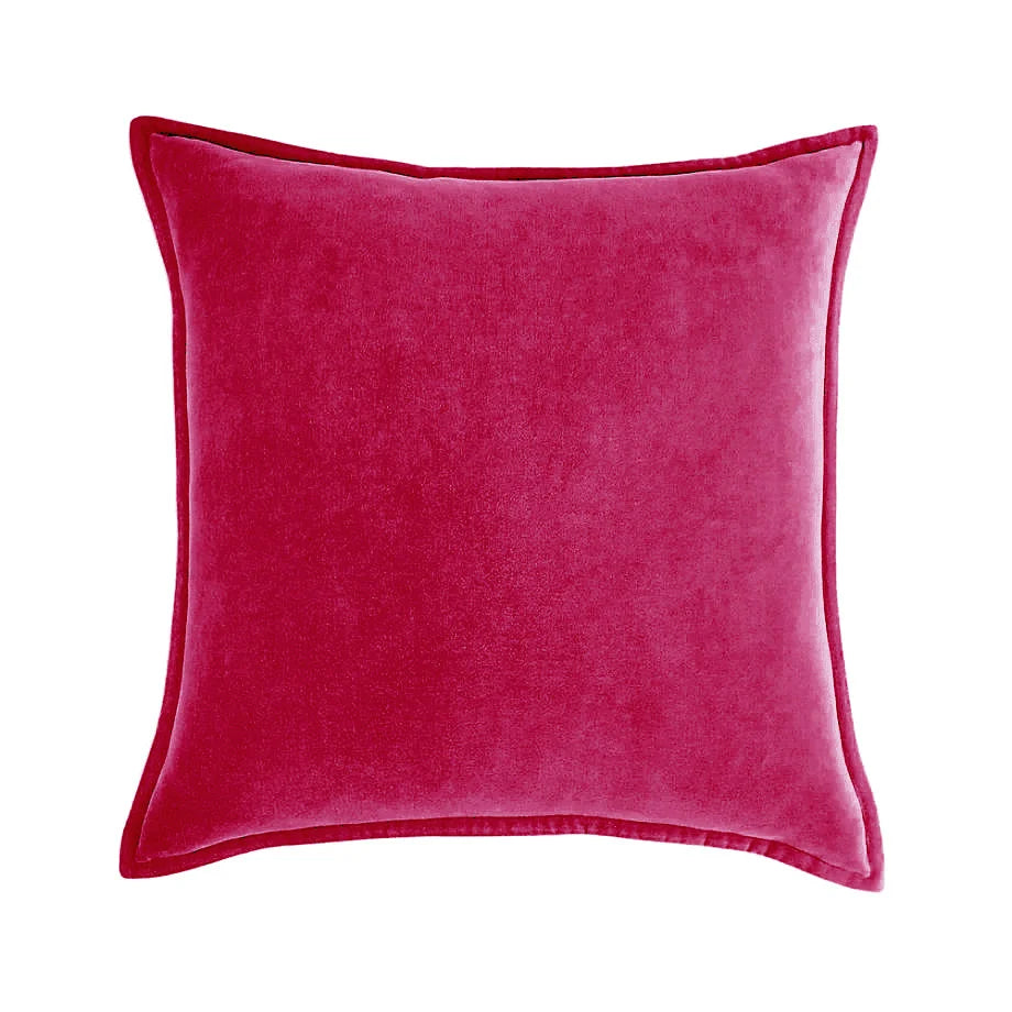 Cushion Cover Velvet Decorative Piping Concealed Zipper