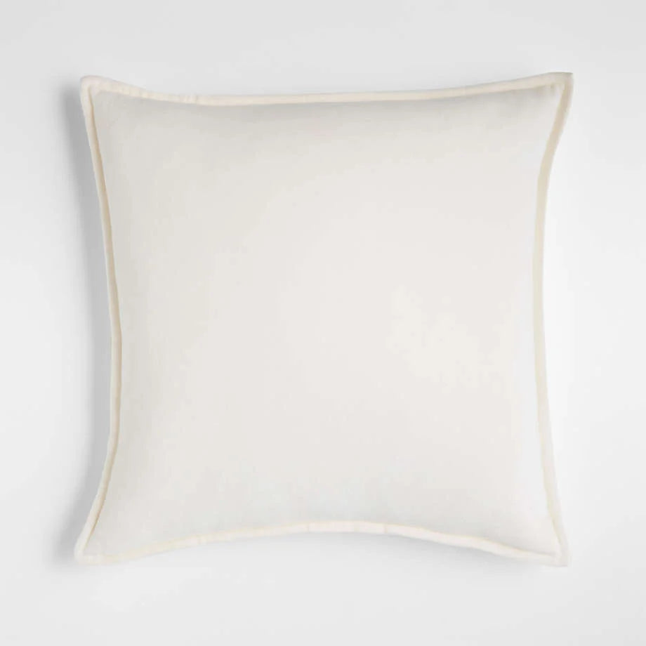 Cushion Cover Velvet Decorative Piping Concealed Zipper