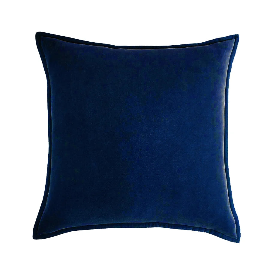 Cushion Cover Velvet Decorative Piping Concealed Zipper