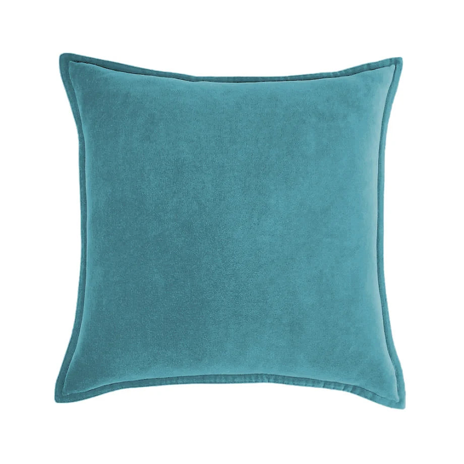 Cushion Cover Velvet Decorative Piping Concealed Zipper