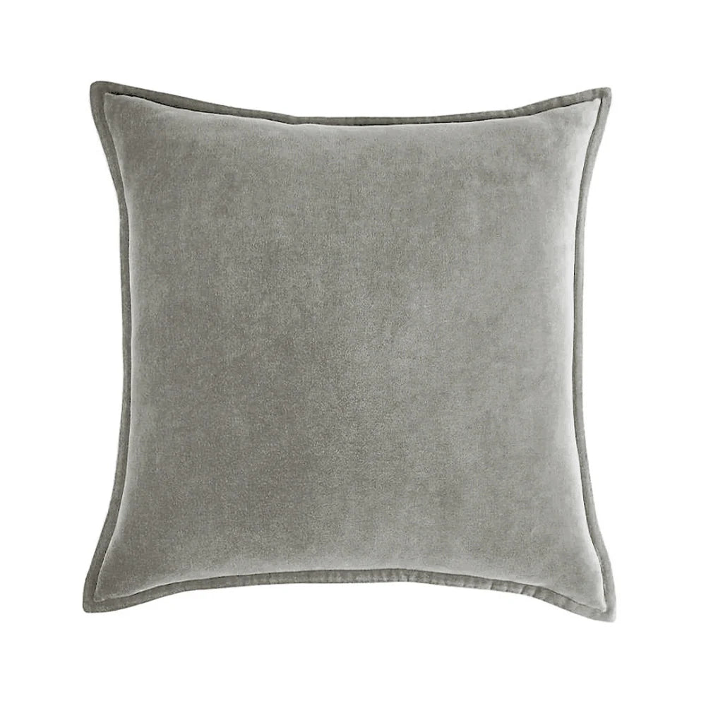 Cushion Cover Velvet Decorative Piping Concealed Zipper