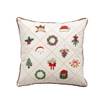 Cushion Cover Velvet Embroidered Concealed Zipper