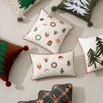 Cushion Cover Velvet Embroidered Concealed Zipper