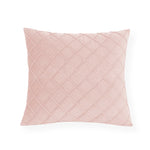 Cushion Cover Velvet-Like Microfiber Quilted Diamond Concealed Zipper