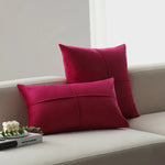 Cushion Cover Velvet-Like Microvelours Concealed Zipper Machine Washable