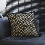 Cushion Cover Velvet Relief Stripes Fringe Tassel Hidden Zipper