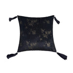 Cushion Cover Velvet Relief Stripes Fringe Tassel Hidden Zipper