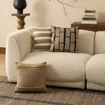 Cushion Cover Woven Cotton Blend Textured Hidden Zipper