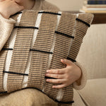 Cushion Cover Woven Cotton Blend Textured Hidden Zipper