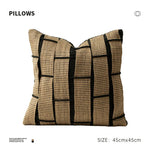 Cushion Cover Woven Cotton Blend Textured Hidden Zipper