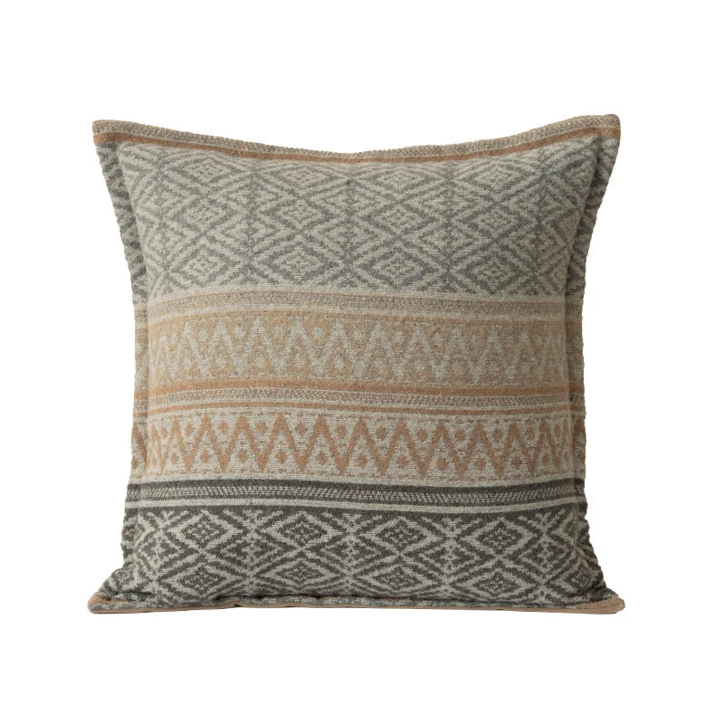 Cushion Cover Woven Jacquard Concealed Zipper
