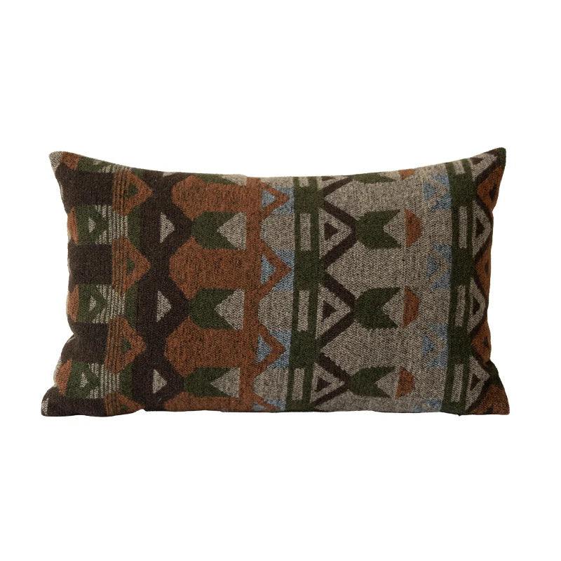Cushion Cover Woven Jacquard Concealed Zipper