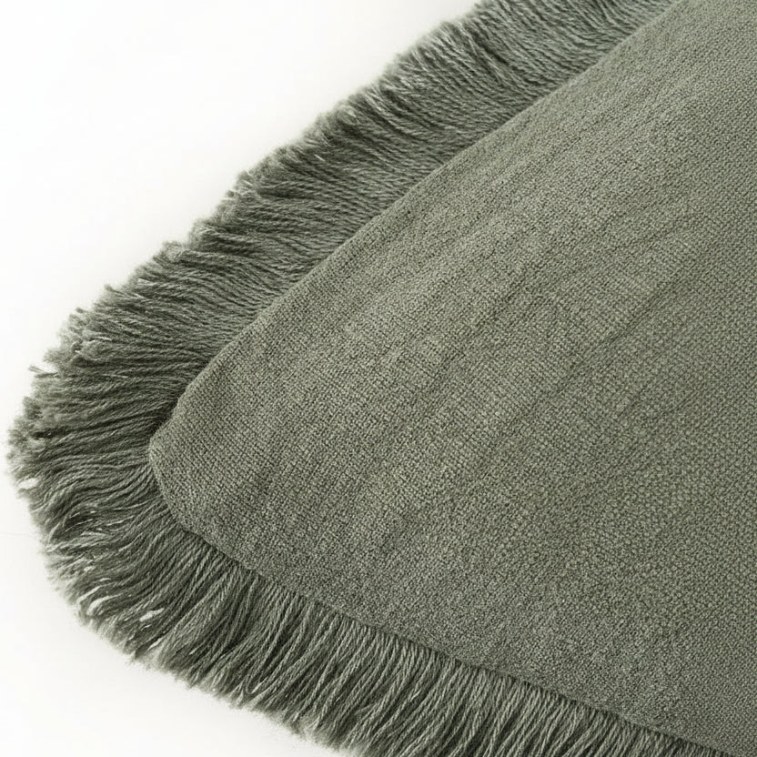 Cushion Covers Cotton-Linen Blend Set of 2 Hidden Zipper