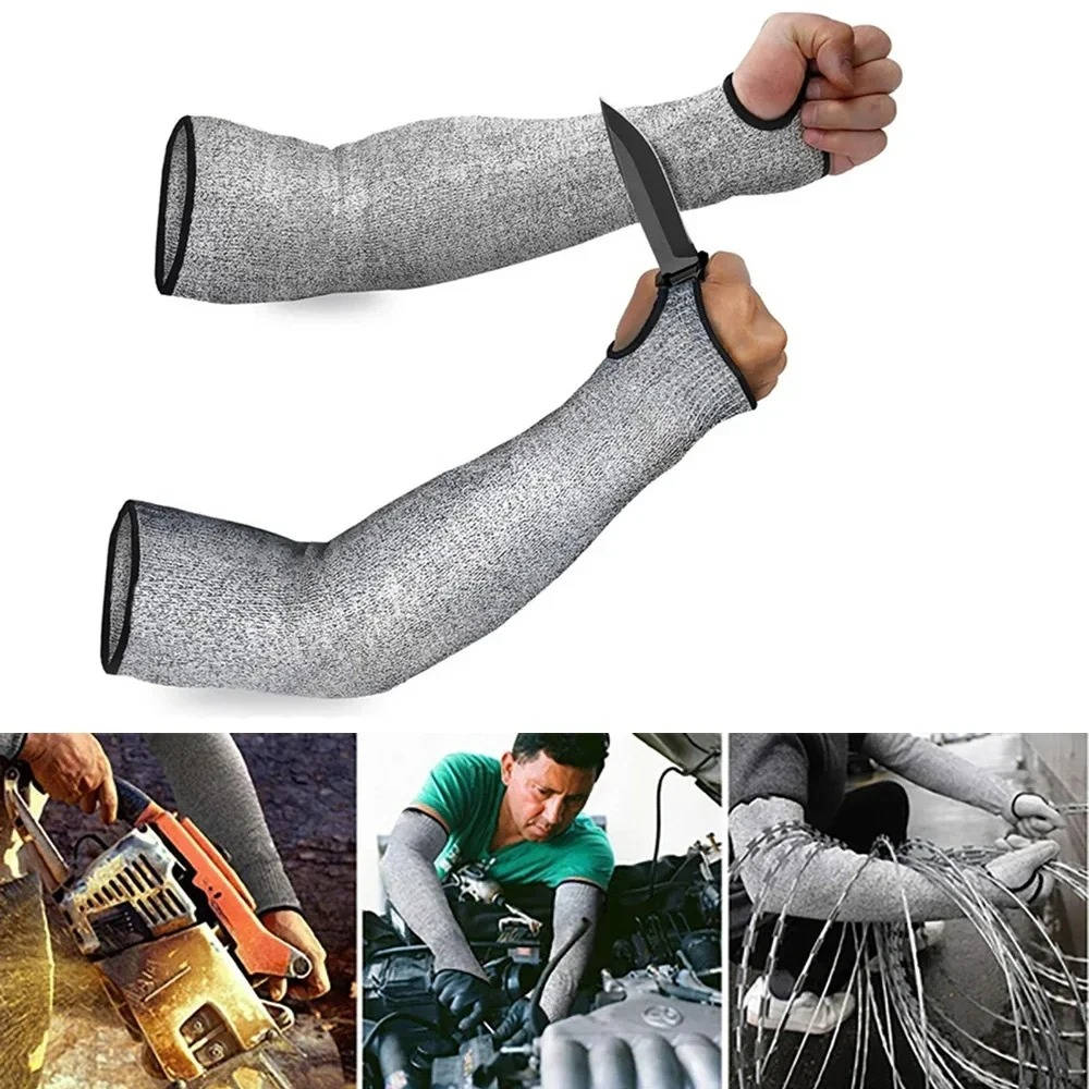 Cut-Resistant Arm Sleeves Level 5 Breathable Stretch