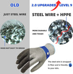 Cut-Resistant Glove ANSI A9 Stainless Steel Mesh