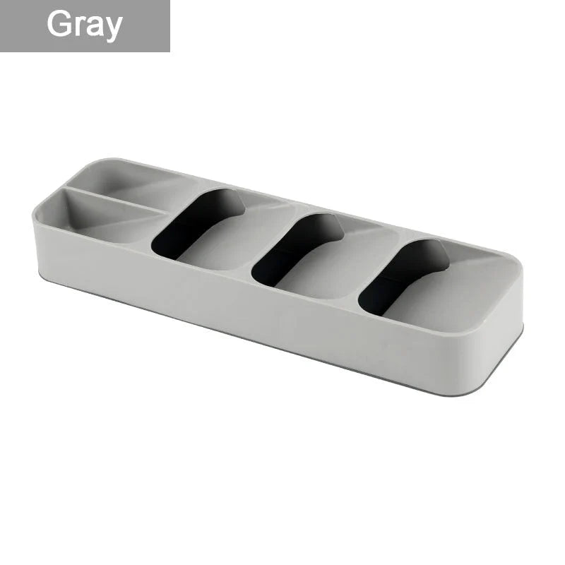 Cutlery Organizer Tiered Space-Saving BPA-Free With Non-Slip Feet