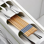 Cutlery Organizer Tiered Space-Saving BPA-Free With Non-Slip Feet