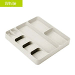 Cutlery Organizer Tiered Space-Saving BPA-Free With Non-Slip Feet
