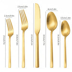 Cutlery Set 18/10 Stainless Steel Dishwasher-Safe 30-Piece Set