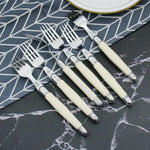 Cutlery Set 24 Piece Stainless Steel Ivory Handles